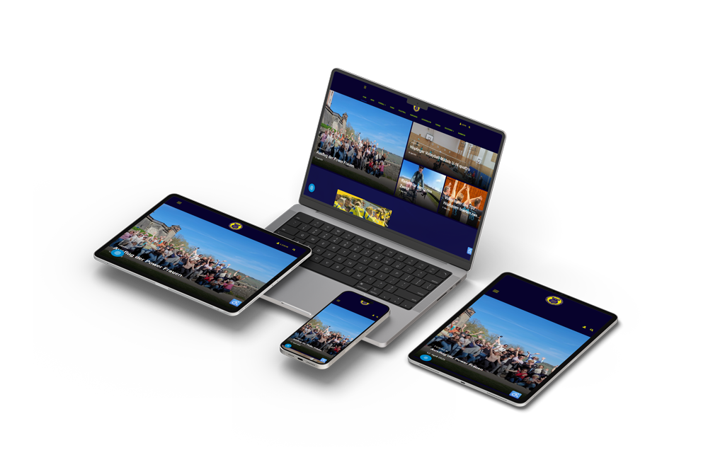 Responsive Webseite des TSV Höpfingen auf Laptop, Tablet und Smartphone – moderne Vereinswebsite mit optimierter Darstellung auf allen Endgeräten.